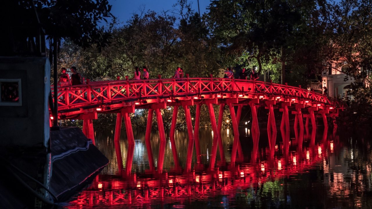 Long Bien Bridge In Hanoi